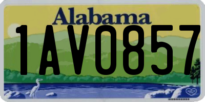 AL license plate 1AV0857