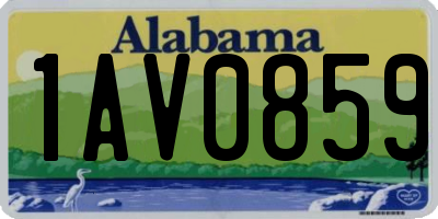 AL license plate 1AV0859