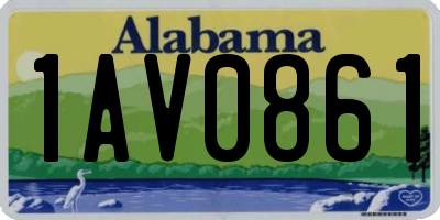 AL license plate 1AV0861