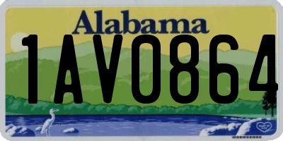 AL license plate 1AV0864
