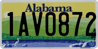 AL license plate 1AV0872
