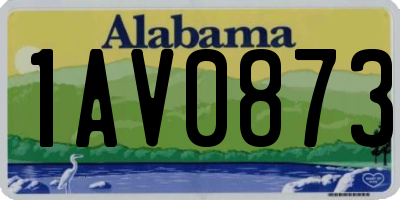 AL license plate 1AV0873