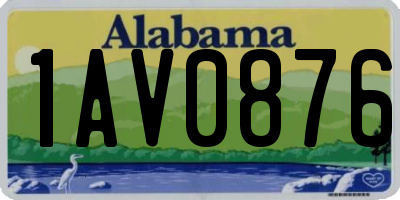 AL license plate 1AV0876