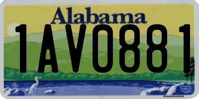 AL license plate 1AV0881