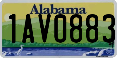 AL license plate 1AV0883