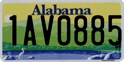 AL license plate 1AV0885