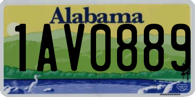 AL license plate 1AV0889