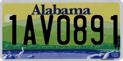 AL license plate 1AV0891