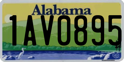 AL license plate 1AV0895