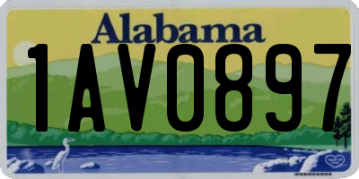 AL license plate 1AV0897