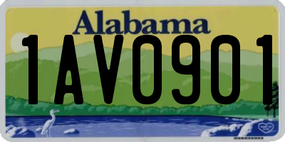 AL license plate 1AV0901