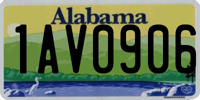 AL license plate 1AV0906