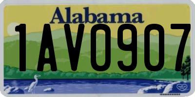 AL license plate 1AV0907