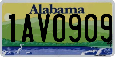 AL license plate 1AV0909