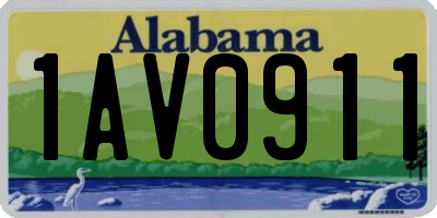 AL license plate 1AV0911