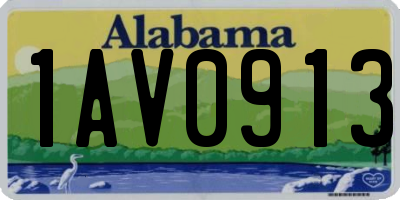 AL license plate 1AV0913