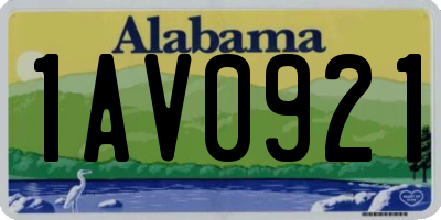 AL license plate 1AV0921