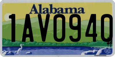 AL license plate 1AV0940