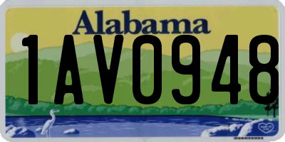 AL license plate 1AV0948
