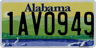 AL license plate 1AV0949
