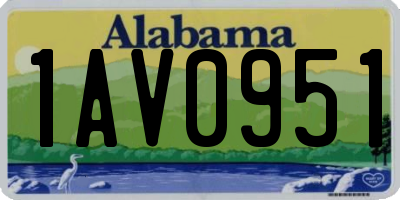 AL license plate 1AV0951