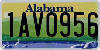 AL license plate 1AV0956