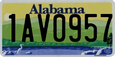 AL license plate 1AV0957