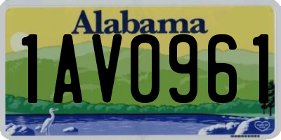AL license plate 1AV0961