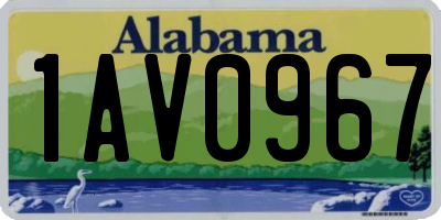AL license plate 1AV0967
