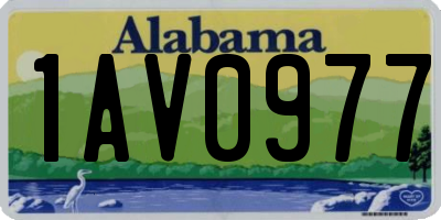 AL license plate 1AV0977