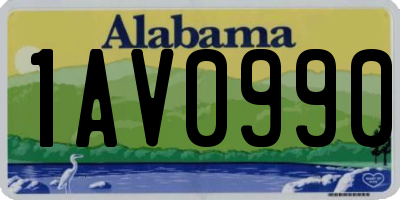 AL license plate 1AV0990