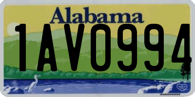 AL license plate 1AV0994