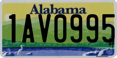 AL license plate 1AV0995