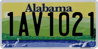 AL license plate 1AV1021