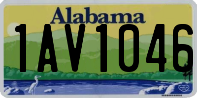AL license plate 1AV1046