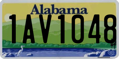 AL license plate 1AV1048