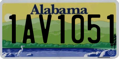 AL license plate 1AV1051