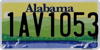 AL license plate 1AV1053