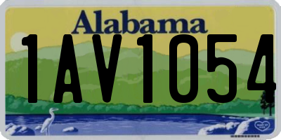 AL license plate 1AV1054