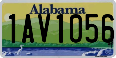 AL license plate 1AV1056