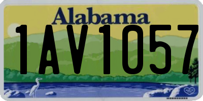 AL license plate 1AV1057