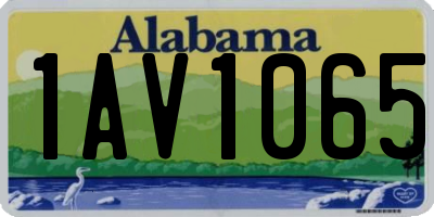 AL license plate 1AV1065