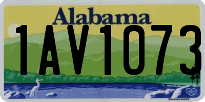 AL license plate 1AV1073