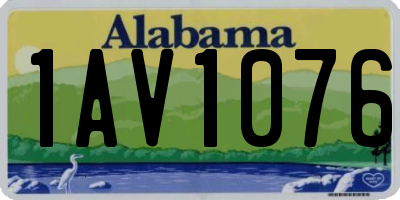 AL license plate 1AV1076