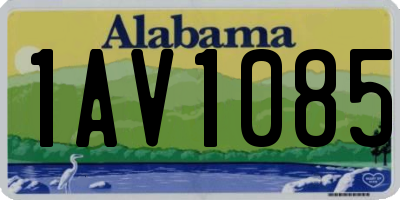 AL license plate 1AV1085