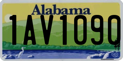 AL license plate 1AV1090