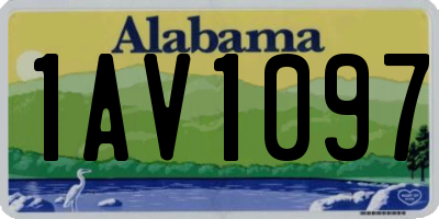 AL license plate 1AV1097