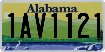 AL license plate 1AV1121