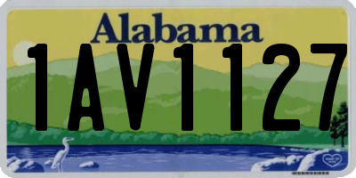 AL license plate 1AV1127