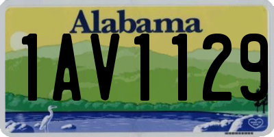 AL license plate 1AV1129